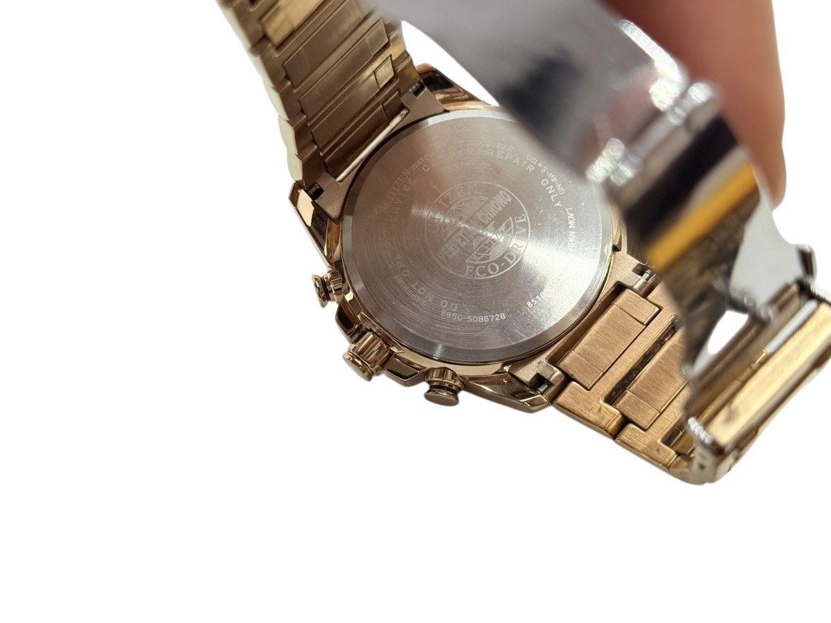 Citizen Eco Drive E650-S086728 Chronograph Watch Rose Gold for