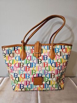 Dooney & Bourke Multicolor Monogram Tote Bag
