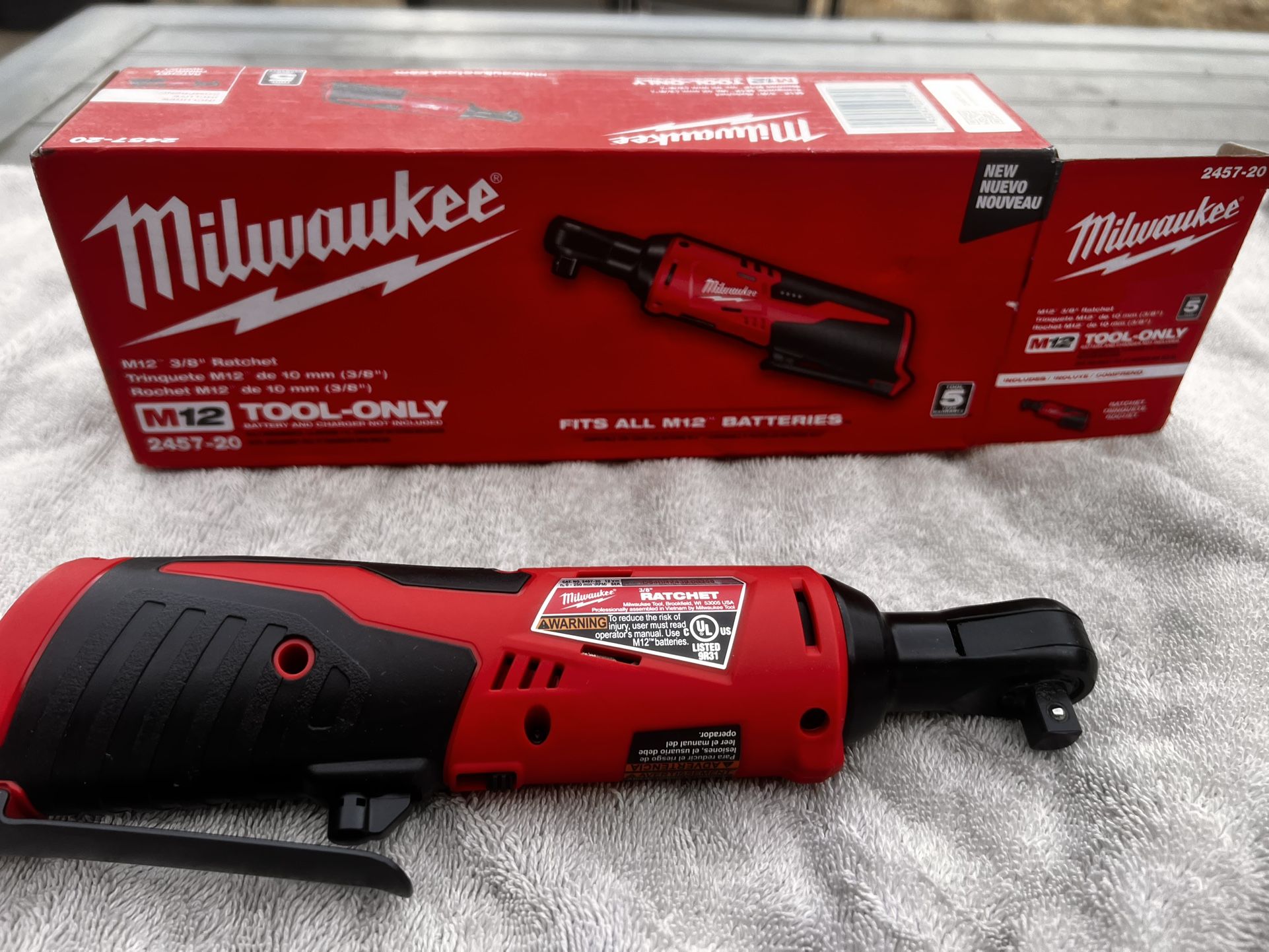 M12 3/8 Ratchet Tool Only