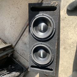 2 sundown 10’s ds18 amp and box