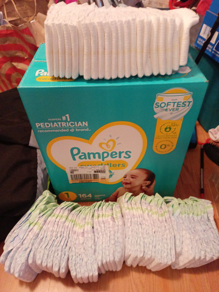Size 1 Pamper Diapers