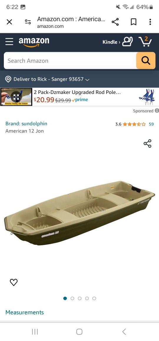 Brand New Sun Dolphin Jon Boat