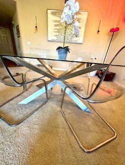 Z Gallerie table with 4 chairs