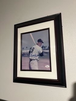 Ted Williams autographed and framed picture JSA COA