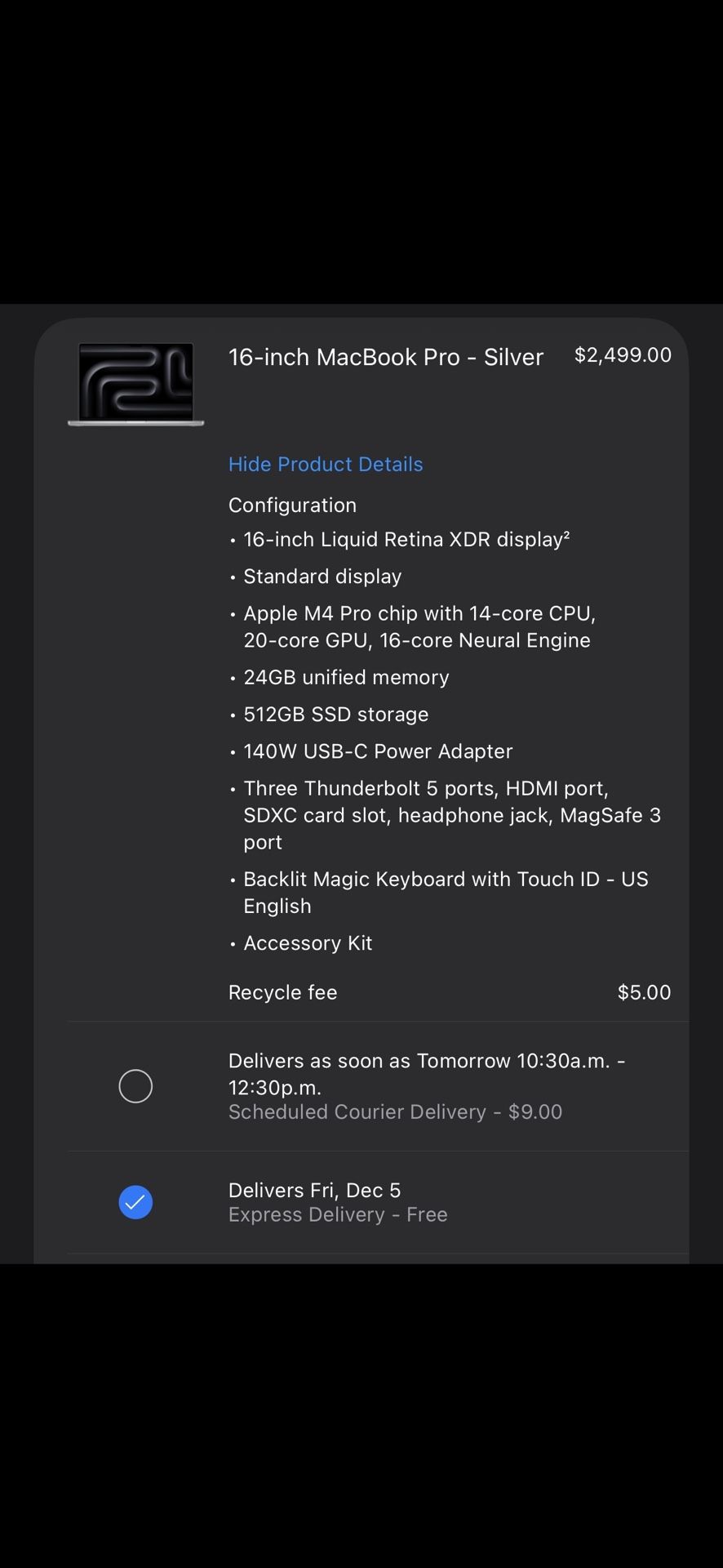 Apple 2026 MacBook Pro 16” M4 Pro BRAND NEW SEALED APPLE OEM WARRANTY