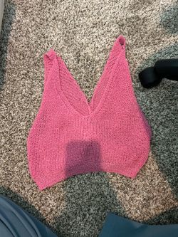 Knitted Pink Tank Top