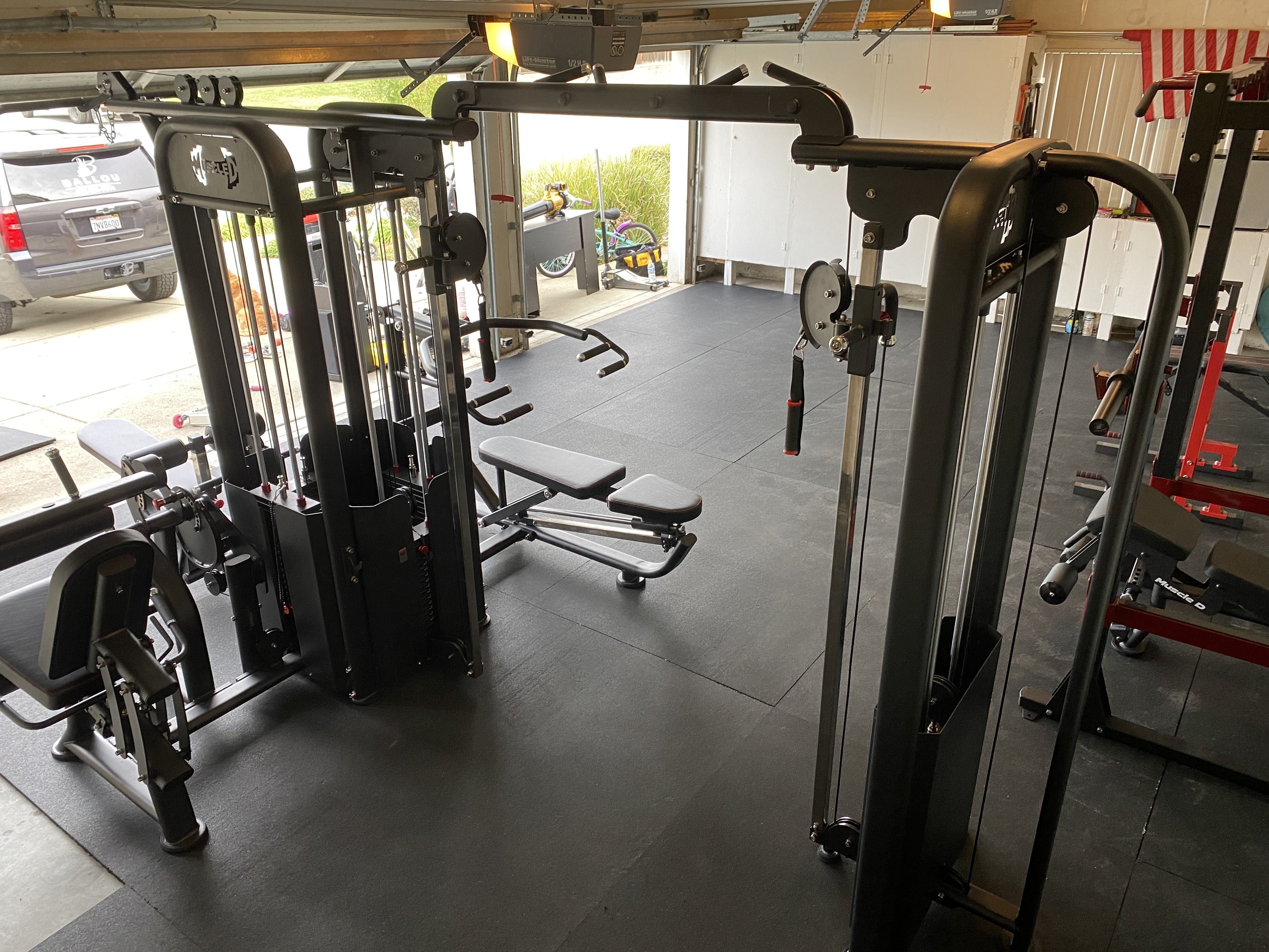 Here-> GYm/Home GYm-5 Stack Megatron Compact Multi-Gym - Lat Pull, Low Row, Bench Press, Lat Pull, Leg Ext / Curl