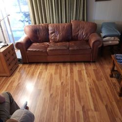 Leather Couch - Used Normal Wear