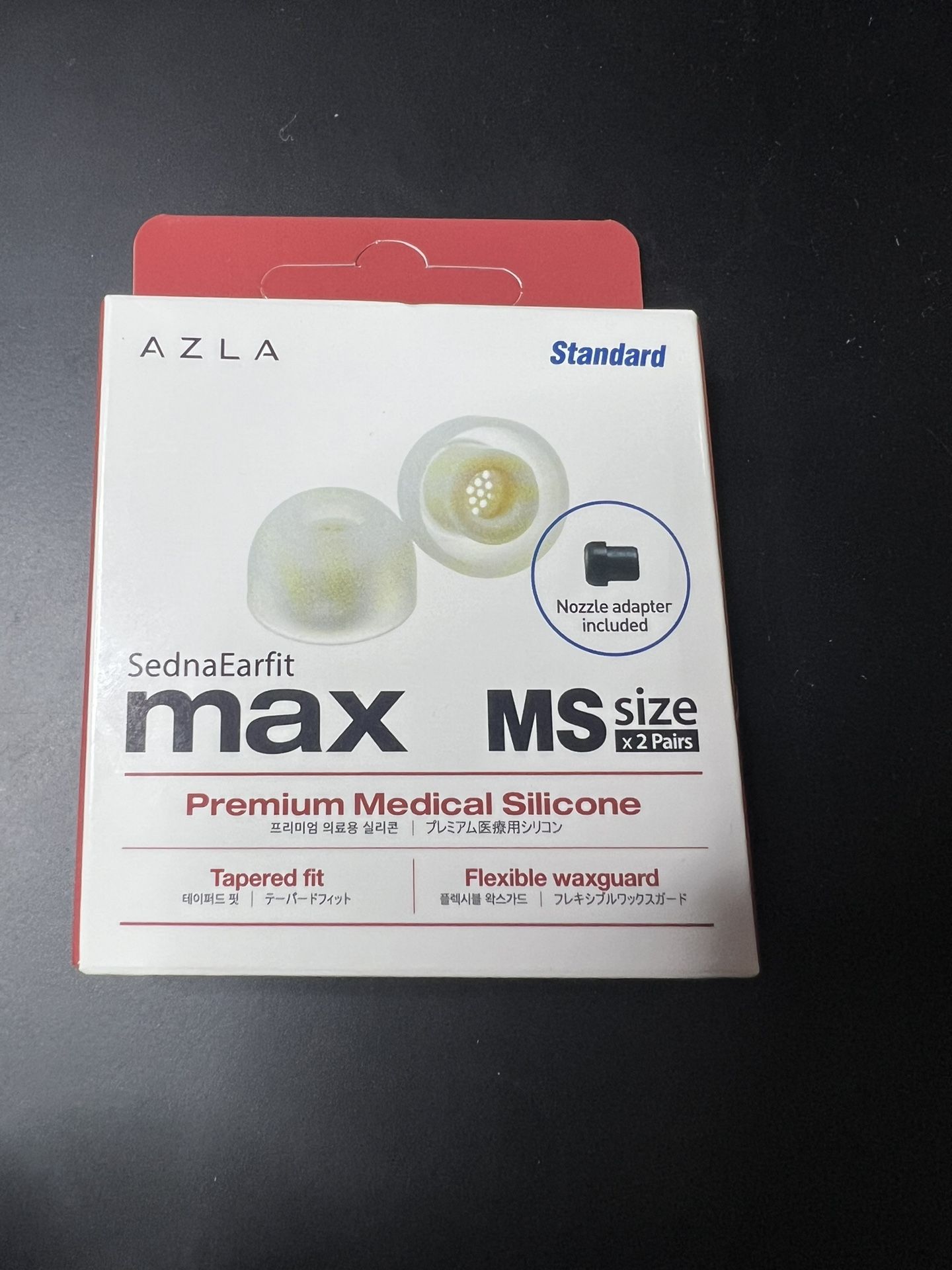 AZLA SednaEarfit MAX Standard (MS) - Earbud Tips for Wireless Headphones - Noise Canceling Earbuds Replacement Tips - Eartips Compatible with Sony, Sa