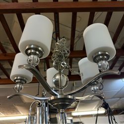 5-Light Brushed Nickel Chandelier