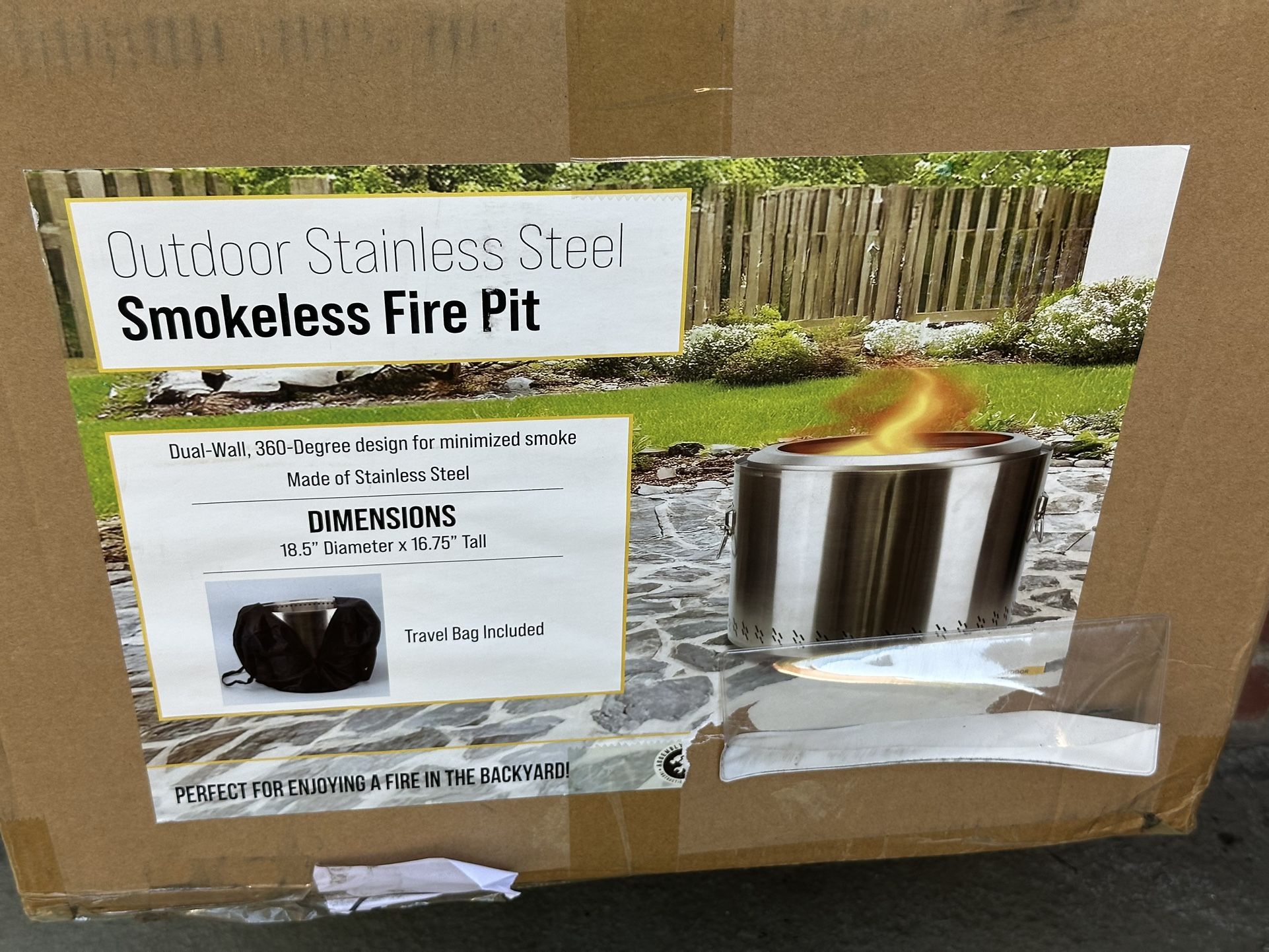 New Smokeless Fire Pit Stainless Steel