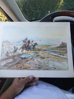 Charles M. Russell Penn Prints 1958 Art Print