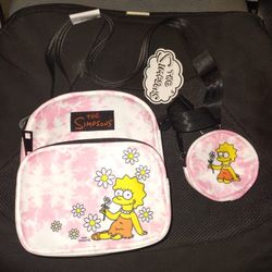 Lisa Simpson Side Small Bag New With Tag