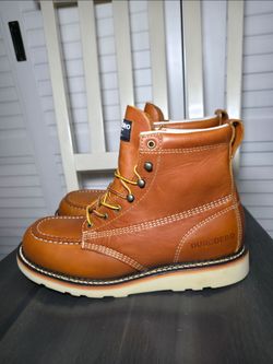 Duradero Rutland Chestnut Moc Soft Toe Work Boots 1632 Men's Size 10 and 10.5