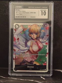 CGC 10 Gem Mint Stussy OP07-085 SR One Piece 500 Years in the Future