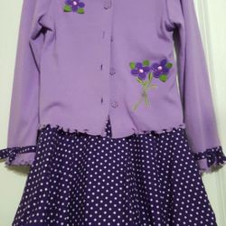 Rare Edition Purple Dress With Sweater