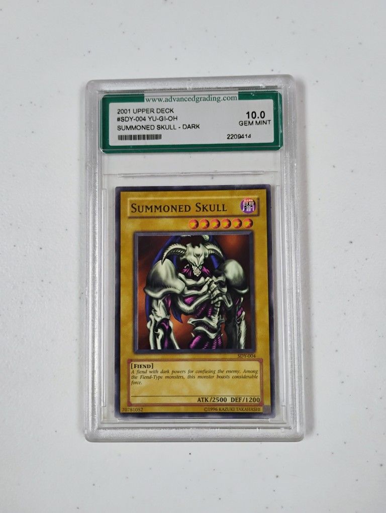 2001 Upper Deck Yugioh Summoned Skull SDY-004 1st Edition Gem Mint PSA 10