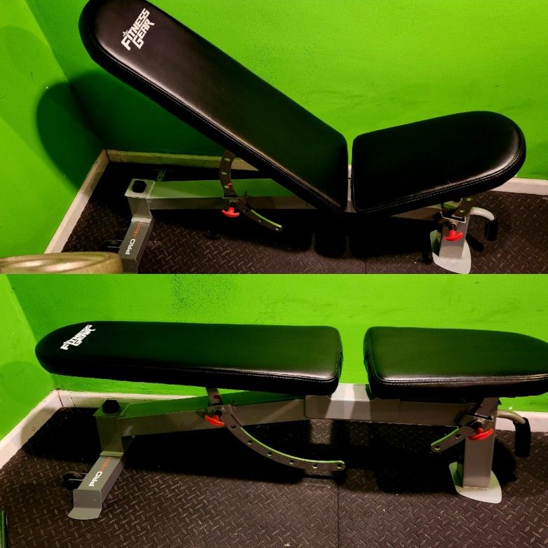 FITNESS GEAR ADJUSTABLE FID WORKOUT WEIGHT BENCH