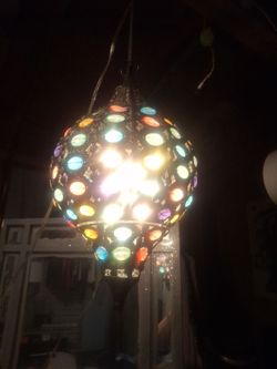 Multi colored gemstone light