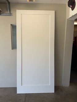 White Single Panel Interior Door Slab