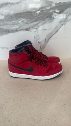 Nike Air Jordan 1 Mid Gym Red Particle Grey Men’s Size [10.5] – Brand New
