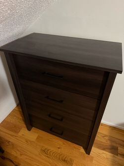 Espresso 4 drawer dresser