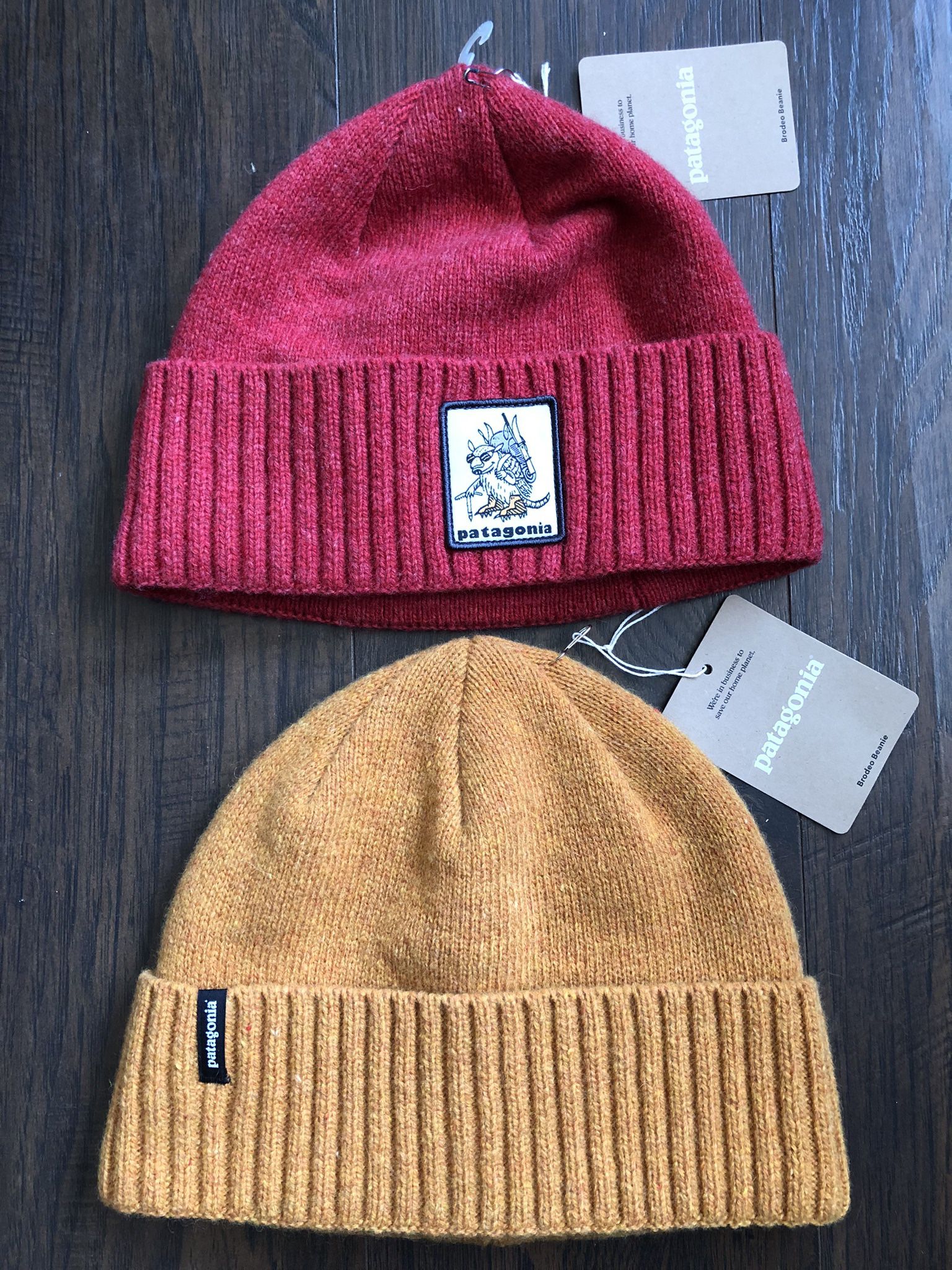 Patagonia Beanies New With Tags Beanie. Retail is $50 each. I can do $25 each or take both for $40