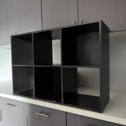 Free! Black square cubicle shelf bookshelf 2x3 Free!!!