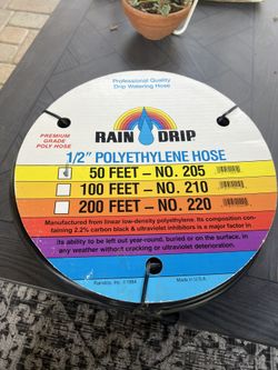 Rain Drip POLYETHYLENE HOSE