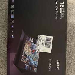 Acer 15.6” Portable Monitor – Full HD, USB-C, Like New!