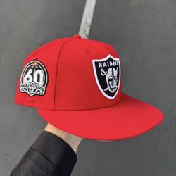 Oakland Raiders Fitted Hat 7 1/4