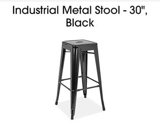 Industrial QUALITY 30" METAL STOOLS (6)