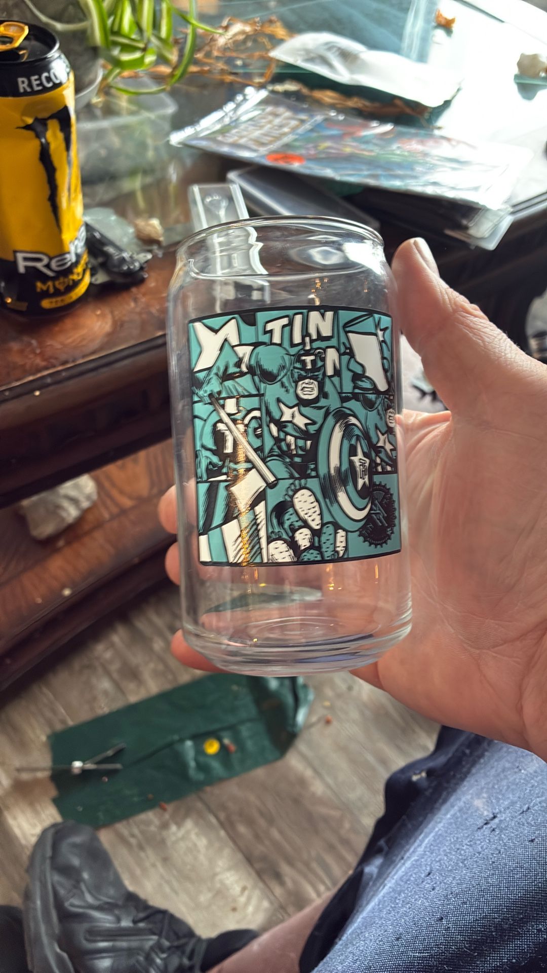 4th Of July Tin Man Glass Tumbler