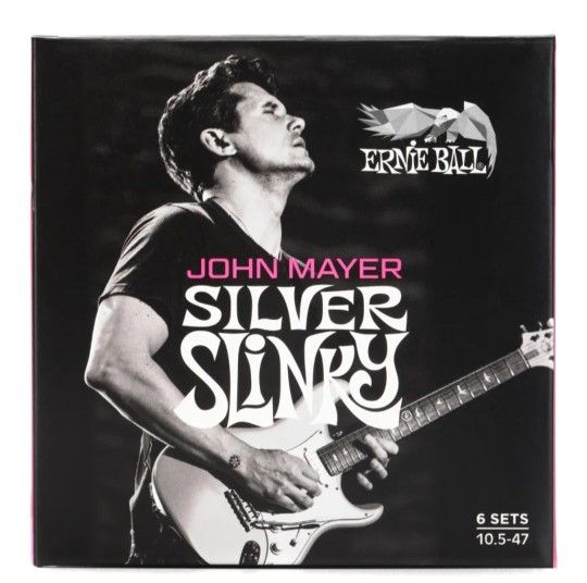 Ernie Ball John Mayer Silver Slinky Guitar Strings