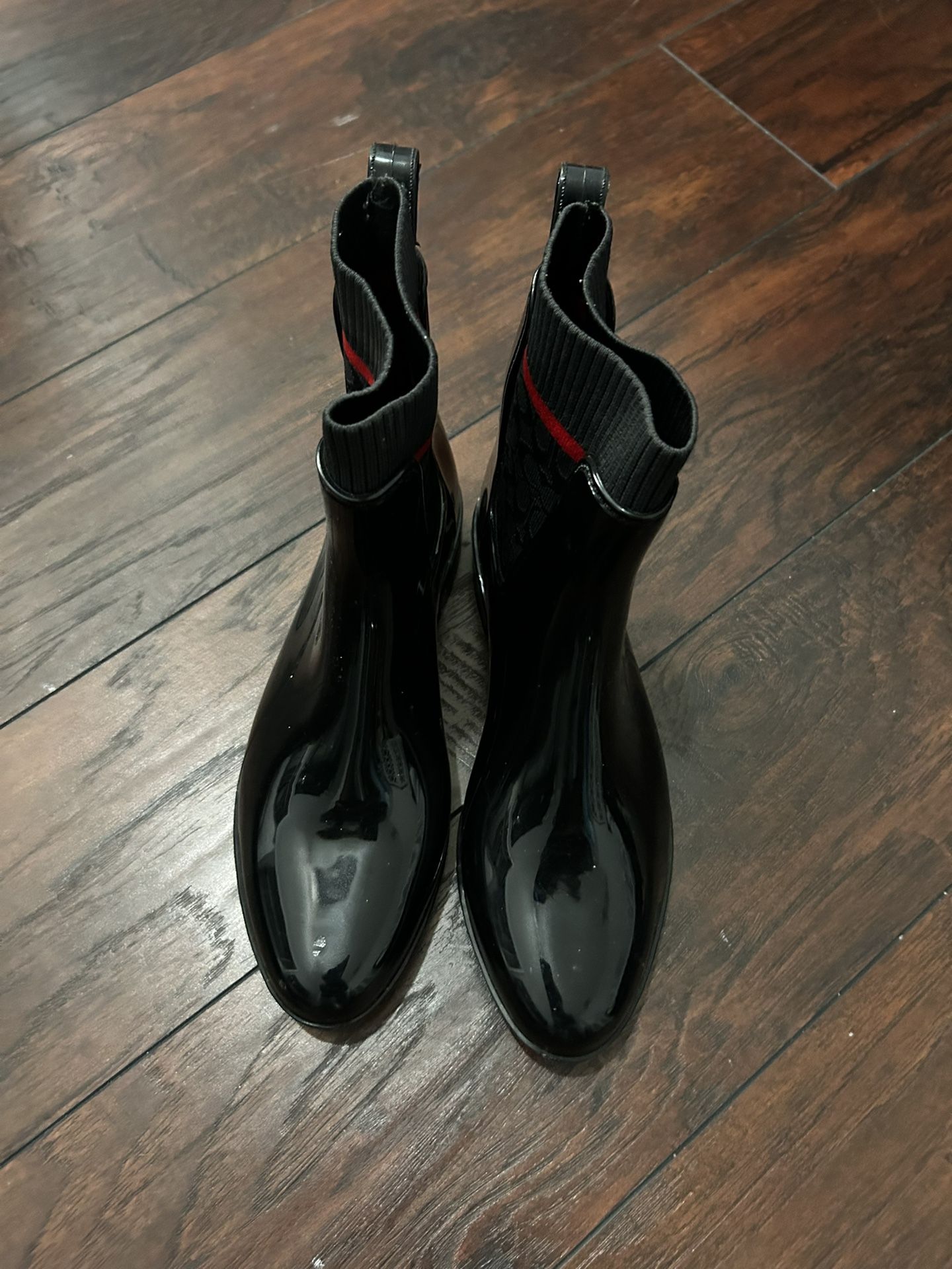 Black And Red Coach Boots