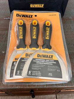 Dewalt 6 in. Stainless Steel Joint Knife Set - Soft Grip Handle