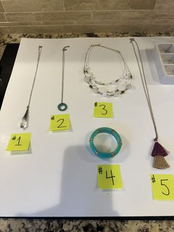 Necklaces, Bracelet , And  Jewelry Box