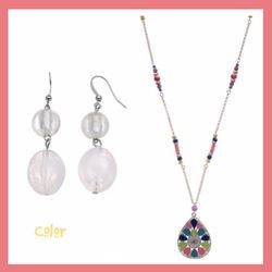 NWT Womens Color 2Pc Jewelry Set