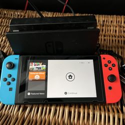 Nintendo Switch HAC-001 V1 Unpatched Low  Xaw1 Serial Console Bundle Joy Cons, Charger & Dock For Gaming 