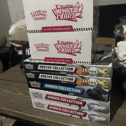 White Flare And Black Bolt Assorted Pokemon Cards