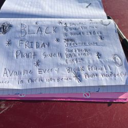 Black Friday Plant And Firewood Sale