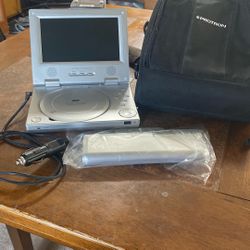 Like new proton, portable DVD player with case