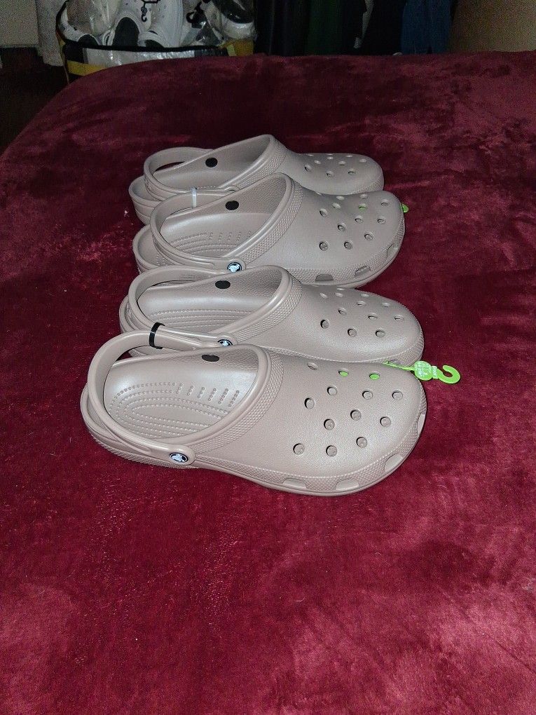 Crocs Classic Clog "Brown" Sizes 12 & 13 Brand New