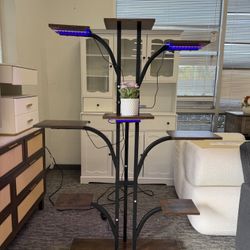 Indoor Plant Stand with Grow Light — 9-Tier Plant Shelf Display Rack, Multi Plant Flower Stand for Living Room, Garden, or Patio.  💰99$