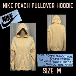 Size M- NIKE Peach Pullover Hoodie 