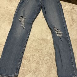 Women’s Old Navy Distressed Mid Rise Jeans 10