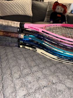 Lot of 5 Used Tennis Rackets