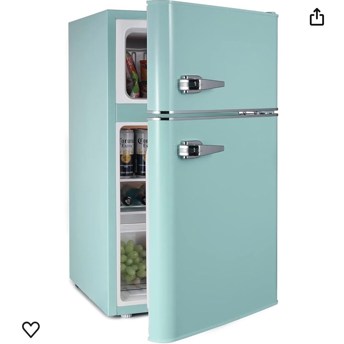 Mint Green mini fridge