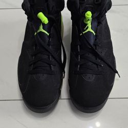 Nike Air Jordan 6 Retro Shoe Black Electric Green CT8529-003 Men size 10
