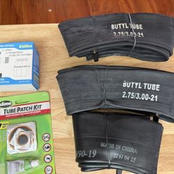 MX Tubes, Inflators And Repair Patch Kit. New
